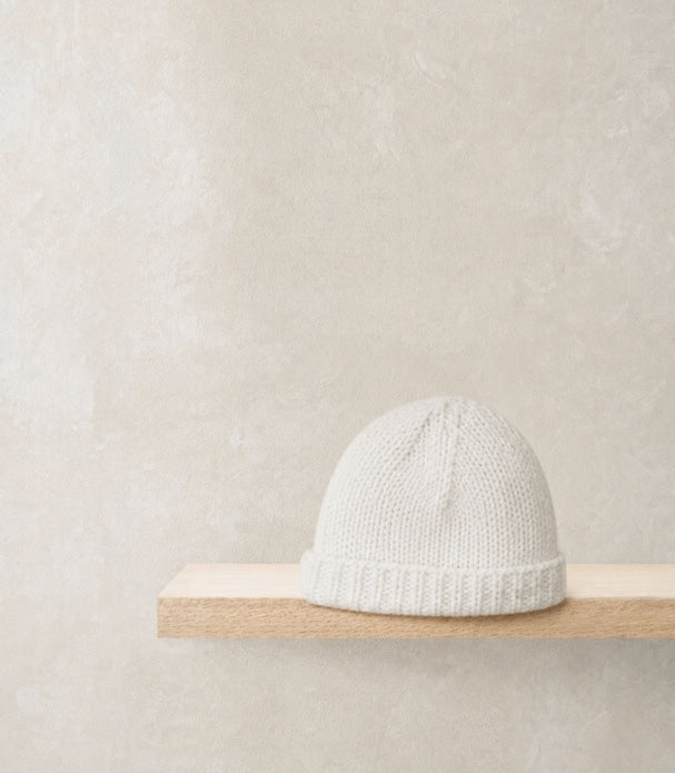 White Knitted Hat
