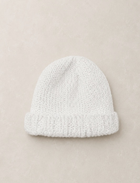White Knitted Hat