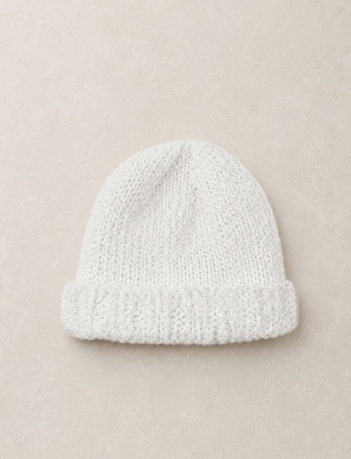 White Knitted Hat