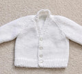 White Knitted Cardigan