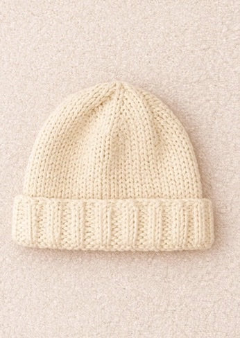 Cream Knitted Hat