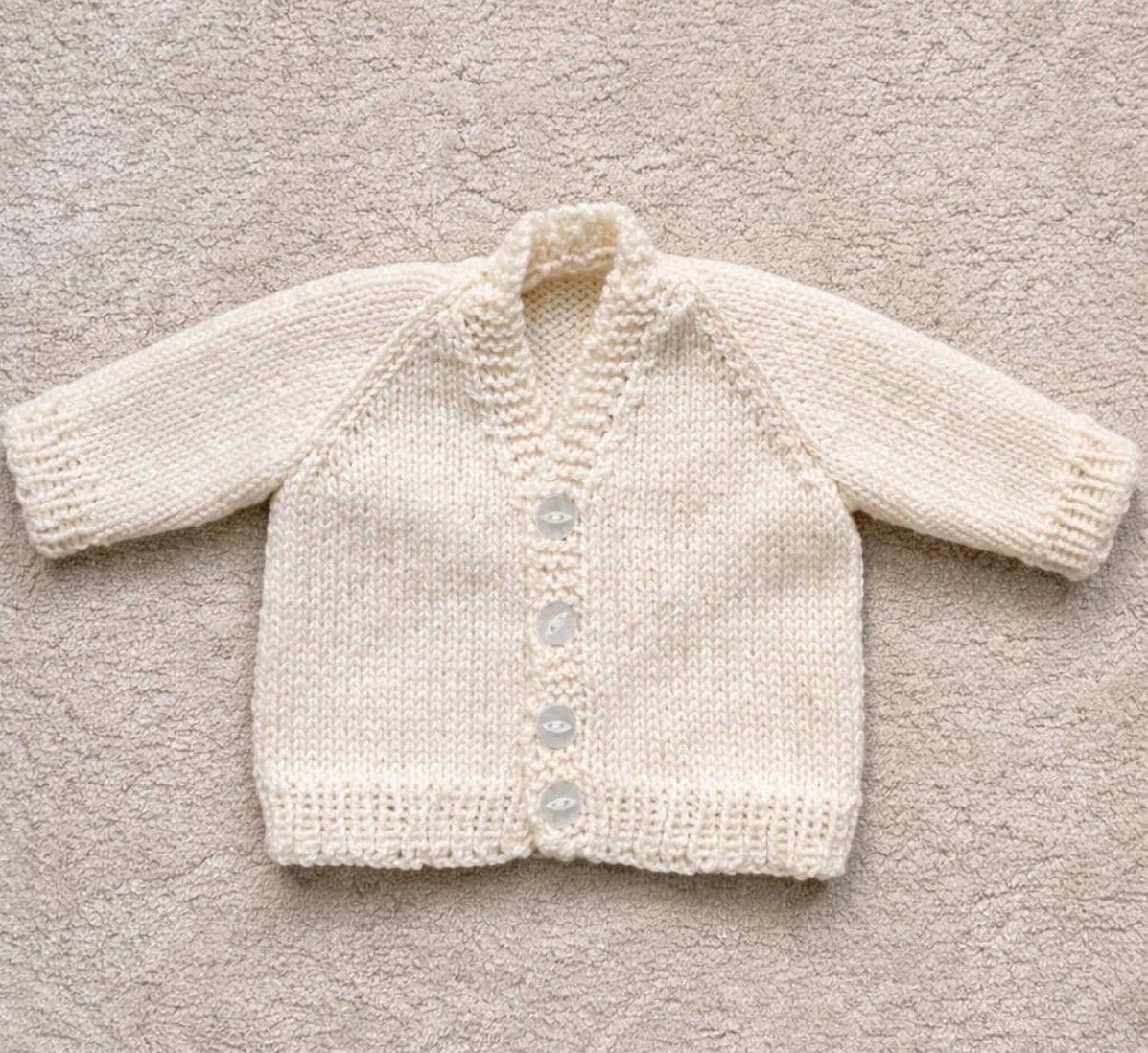 Hand Knitted Baby Cardigan