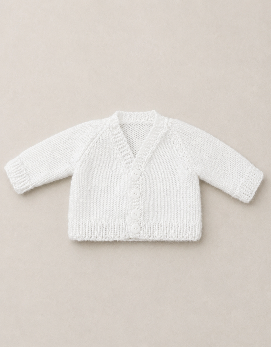 White Knitted Cardigan